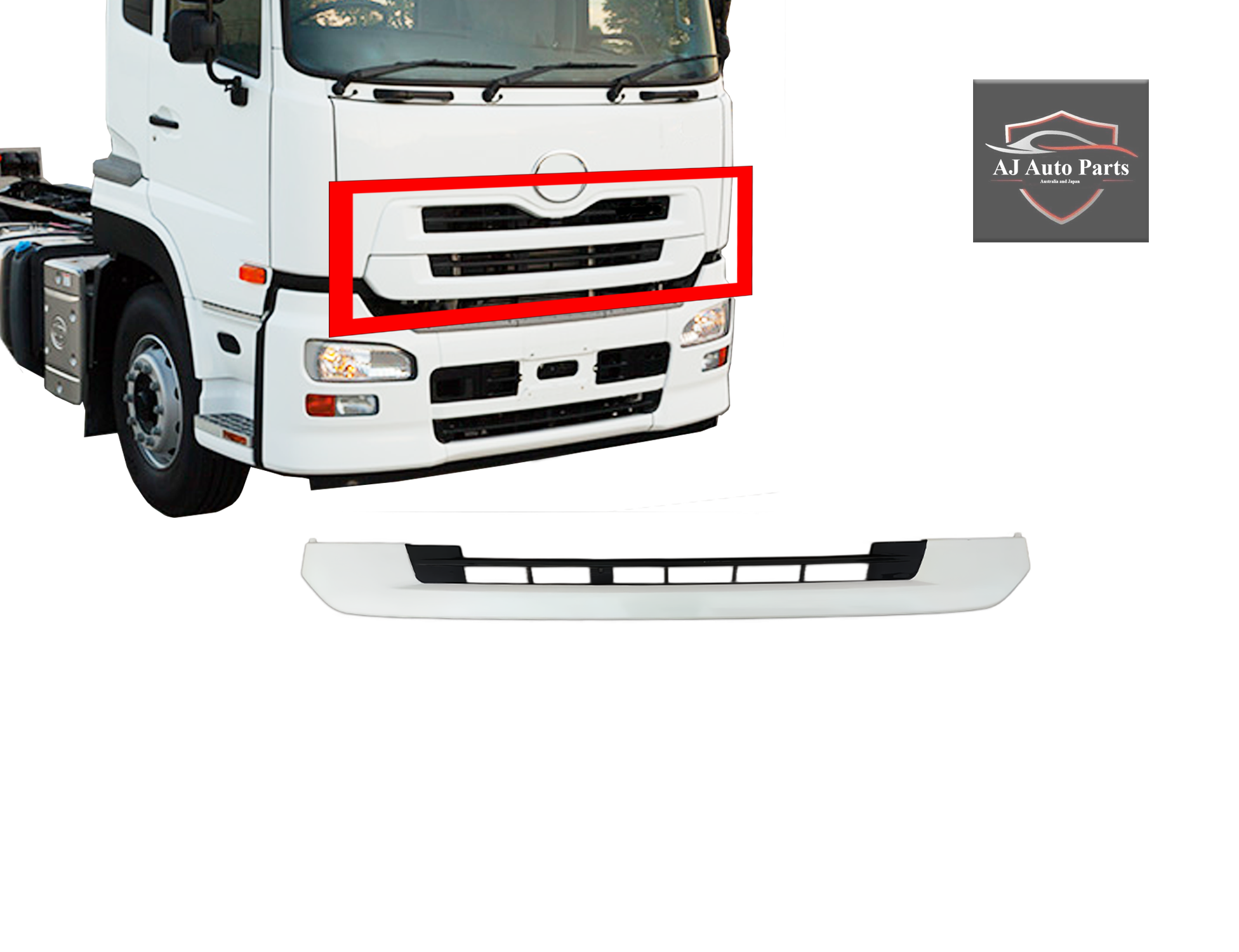 Front Grille Lower - UD QUON - 2007-2016